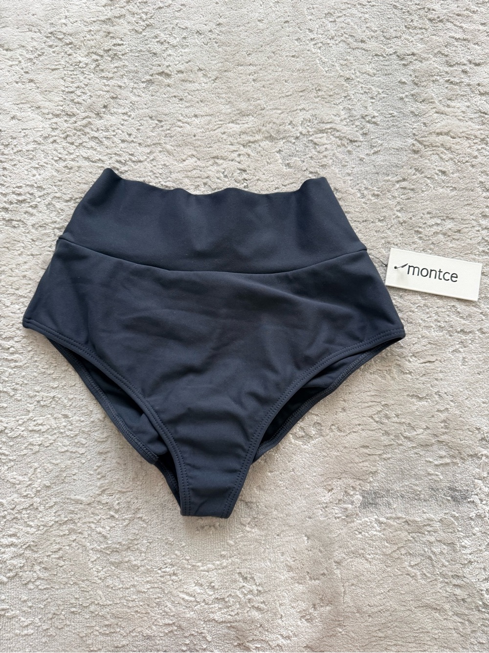 Montce High-Rise Black Swim Briefs